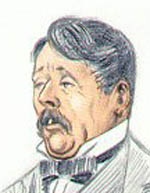 Arnold Bennett as portrayed by Vanity Fair in 1913