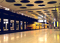 Train at Schiphol Station