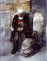 A Poor Polish Jew of Sandomir (Painting by Victor Hartmann, Inspiration for  Modest Mussorgsky